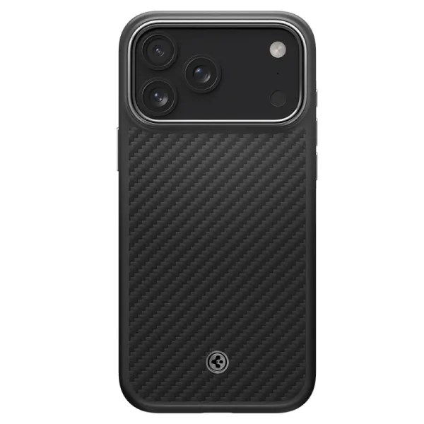 Spigen Enzo Aramid T Mag MagSafe - Case for iPhone 17 Pro (Black/Silver)