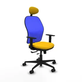 Office Chair with Headrest Jorquera Piqueras y Crespo 1D036N1 Yellow