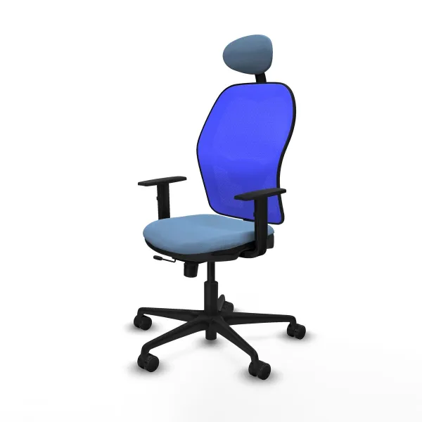 Office Chair with Headrest Jorquera Piqueras y Crespo 1D036N1 Sky blue