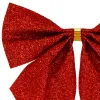 Christmas Bow Springos CA1292, 3 pcs, Glittery Red Ornament