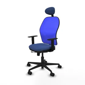 Office Chair with Headrest Jorquera Piqueras y Crespo 1D036N1 Navy Blue