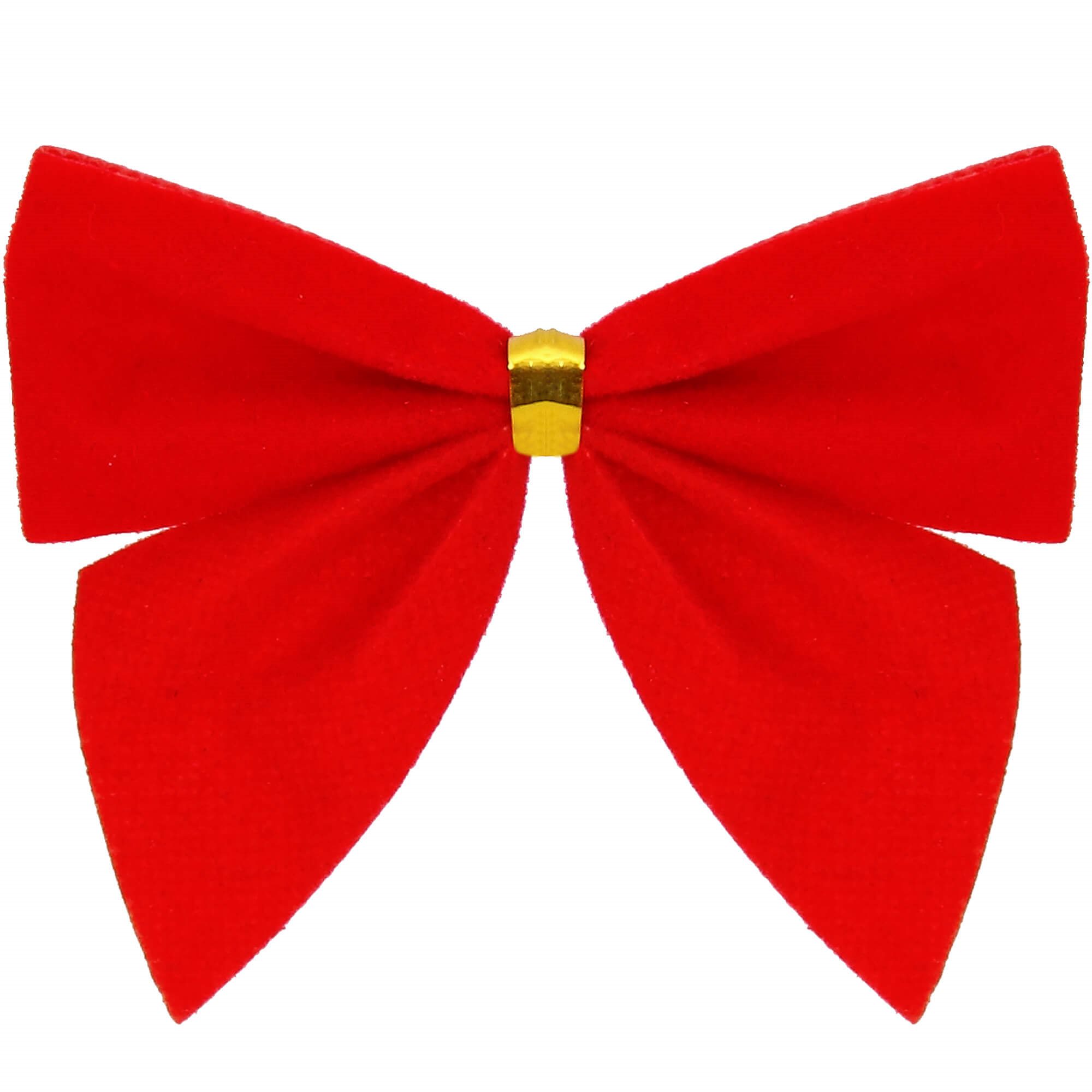 Christmas bows Springos CA1310, 9.5 x 7.5 cm, 6 pcs.
