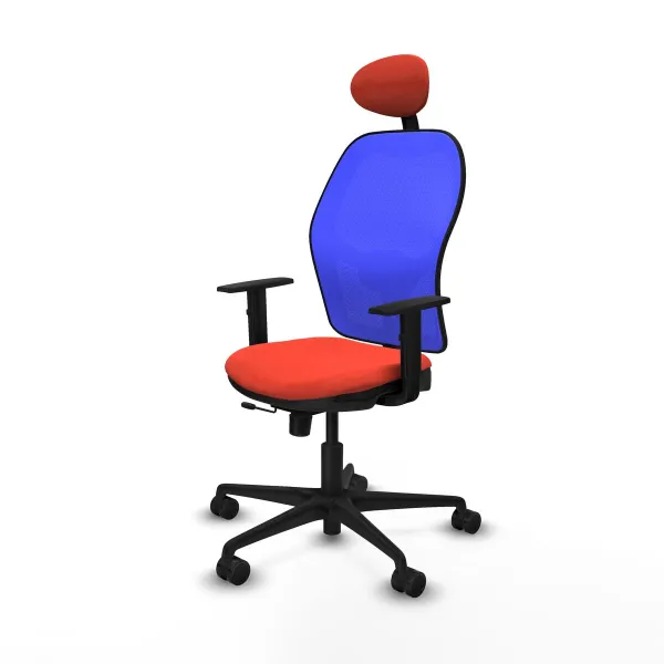 Office Chair with Headrest Jorquera Piqueras y Crespo 1D036N1 Dark Orange