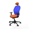 Office Chair with Headrest Jorquera Piqueras y Crespo 1D036N1 Orange