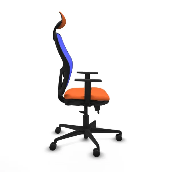 Office Chair with Headrest Jorquera Piqueras y Crespo 1D036N1 Orange