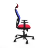 Office Chair with Headrest Jorquera Piqueras y Crespo 1D036N1 Red