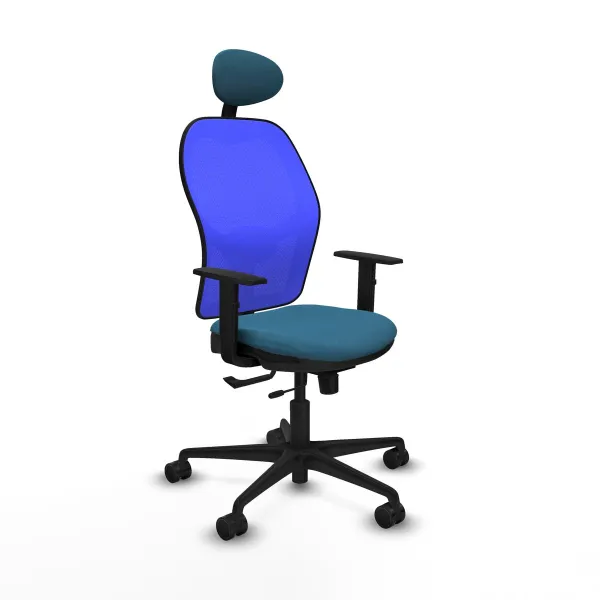 Office Chair with Headrest Jorquera Piqueras y Crespo 1D036N1 Petroleum green