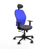 Office Chair with Headrest Jorquera Piqueras y Crespo 1D036N1 Dark grey