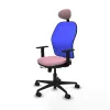 Office Chair with Headrest Jorquera Piqueras y Crespo 1D036N1 Pink
