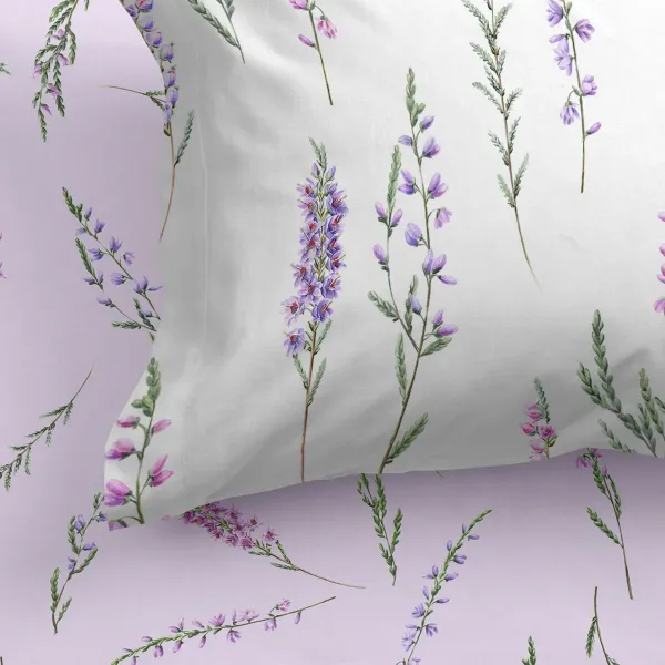 Fitted sheet HappyFriday Lavanda Multicolour 90 x 200 x 32 cm