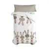 Fitted sheet HappyFriday MOSHI MOSHI Multicolour 105 x 200 x 32 cm