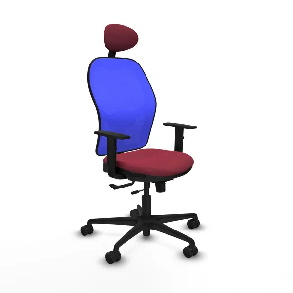 Office Chair with Headrest Jorquera Piqueras y Crespo 1D036N1 Maroon