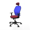 Office Chair with Headrest Jorquera Piqueras y Crespo 1D036N1 Maroon