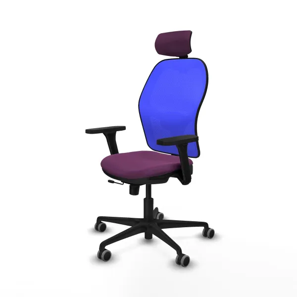 Office Chair with Headrest Jorquera Piqueras y Crespo 3D036G2 Purple