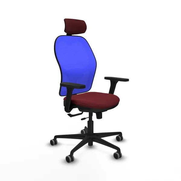 Office Chair with Headrest Jorquera Piqueras y Crespo 3D036G2 Maroon