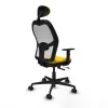 Office Chair with Headrest Jorquera Piqueras y Crespo 1D036N1 Yellow
