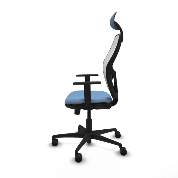 Office Chair with Headrest Jorquera Piqueras y Crespo 1D036N1 Sky blue