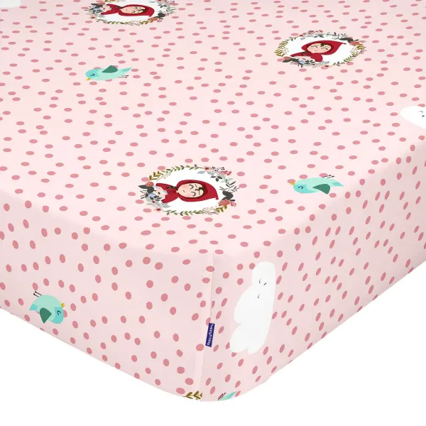 Fitted sheet HappyFriday MR FOX Multicolour 105 x 200 x 32 cm