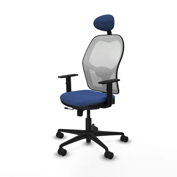 Office Chair with Headrest Jorquera Piqueras y Crespo 1D036N1 Navy Blue