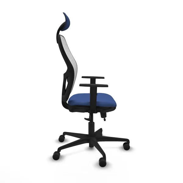 Office Chair with Headrest Jorquera Piqueras y Crespo 1D036N1 Navy Blue
