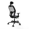 Office Chair with Headrest Jorquera Piqueras y Crespo 1D036N1 Grey
