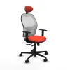Office Chair with Headrest Jorquera Piqueras y Crespo 1D036N1 Dark Orange