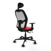 Office Chair with Headrest Jorquera Piqueras y Crespo 1D036N1 Dark Orange