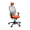 Office Chair with Headrest Jorquera Piqueras y Crespo 1D036N1 Orange