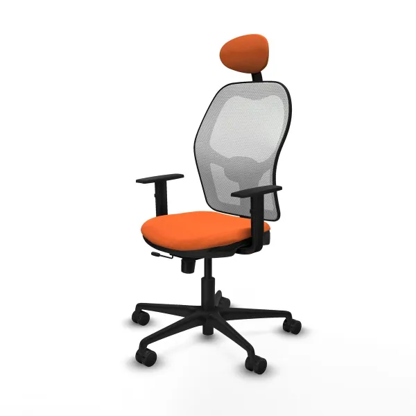 Office Chair with Headrest Jorquera Piqueras y Crespo 1D036N1 Orange