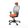 Office Chair with Headrest Jorquera Piqueras y Crespo 1D036N1 Orange