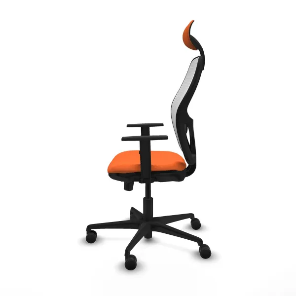 Ofiso kėdė su atrama galvai Jorquera Piqueras y Crespo 1D036N1 Oranžinė