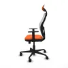 Office Chair with Headrest Jorquera Piqueras y Crespo 1D036N1 Orange