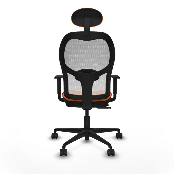 Office Chair with Headrest Jorquera Piqueras y Crespo 1D036N1 Orange