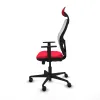 Office Chair with Headrest Jorquera Piqueras y Crespo 1D036N1 Red