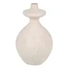 Vase Cream Ceramic Sand 21 x 21 x 38 cm