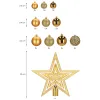 Christmas tree ornament set Springos CA0019, 6/4/3 cm, 100 pcs
