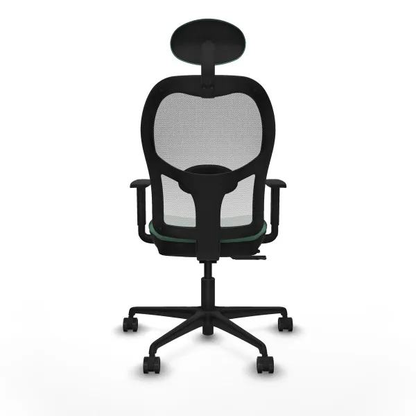 Biroja krēsls ar galvas atbalstu Jorquera Piqueras y Crespo 1D036N1 Smaragdzaļš