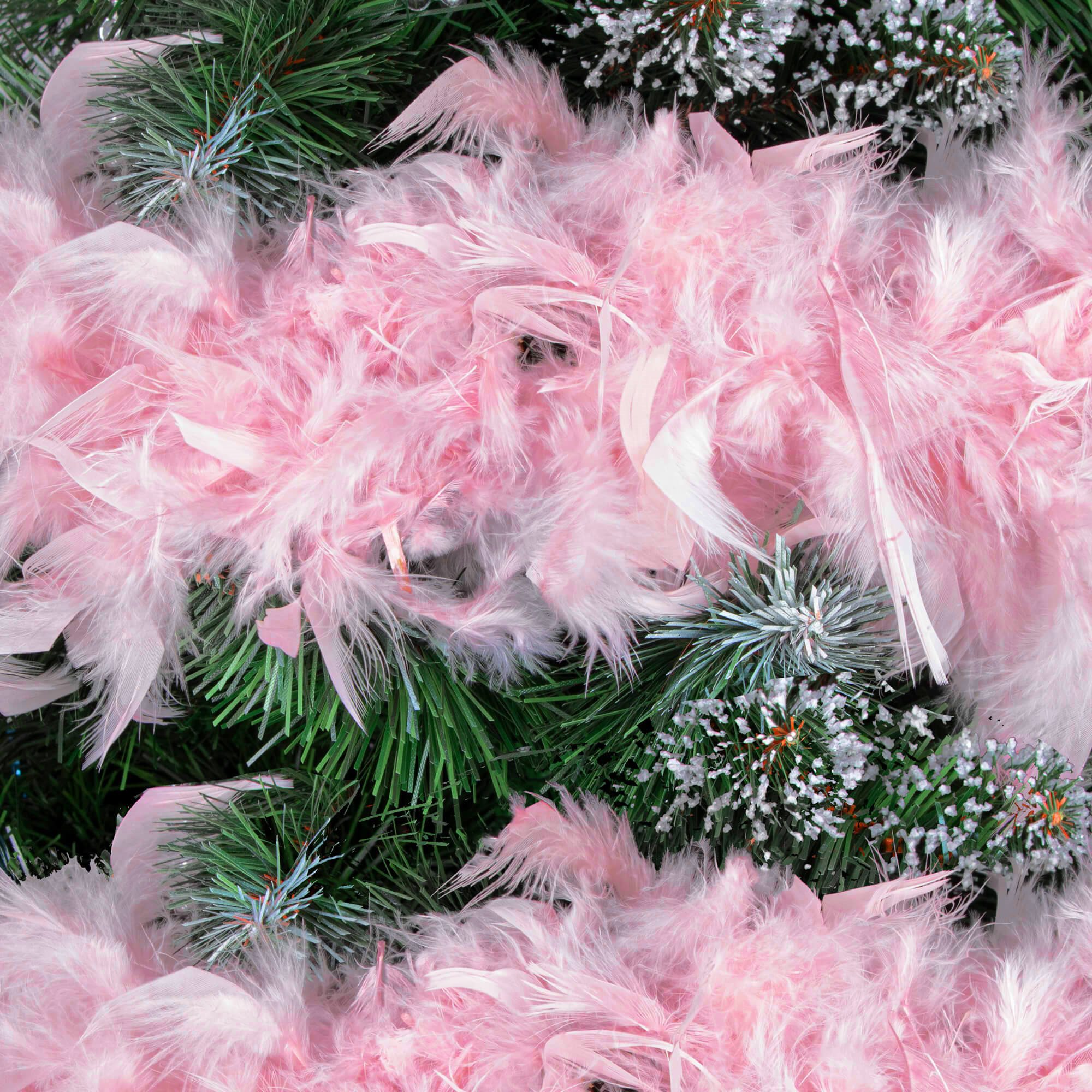 Feather garland for Christmas tree Springos CA0185, 180 cm