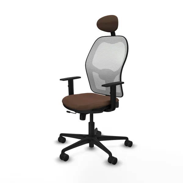 Office Chair with Headrest Jorquera Piqueras y Crespo 1D036N1 Dark brown