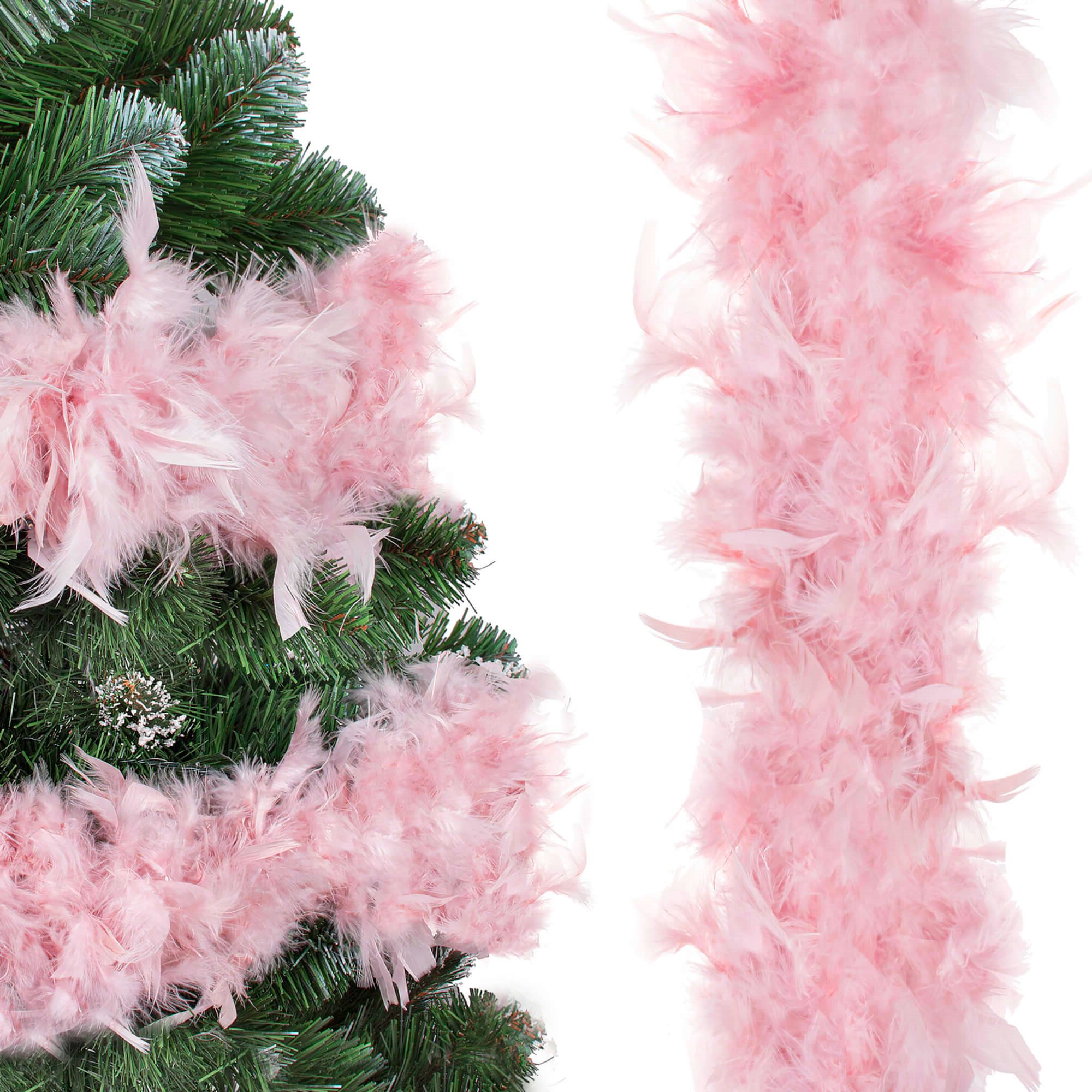 Feather garland for Christmas tree Springos CA0185, 180 cm