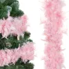 Feather garland for Christmas tree Springos CA0185, 180 cm