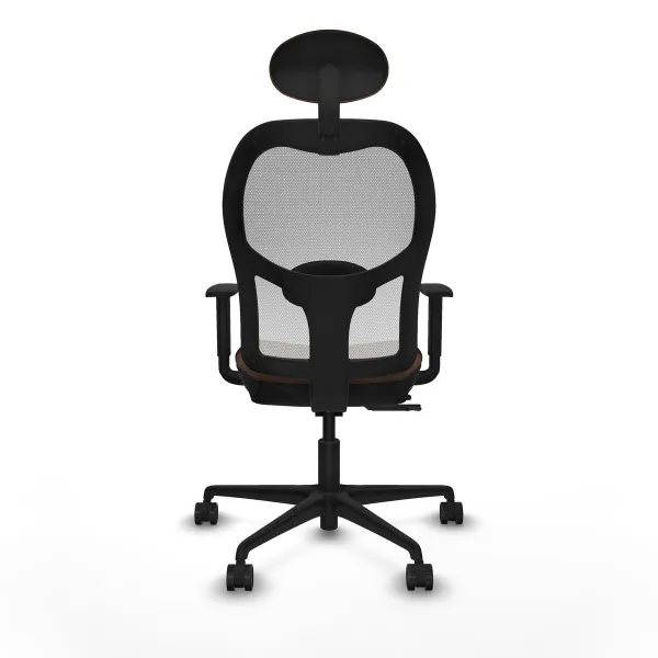 Office Chair with Headrest Jorquera Piqueras y Crespo 1D036N1 Dark brown