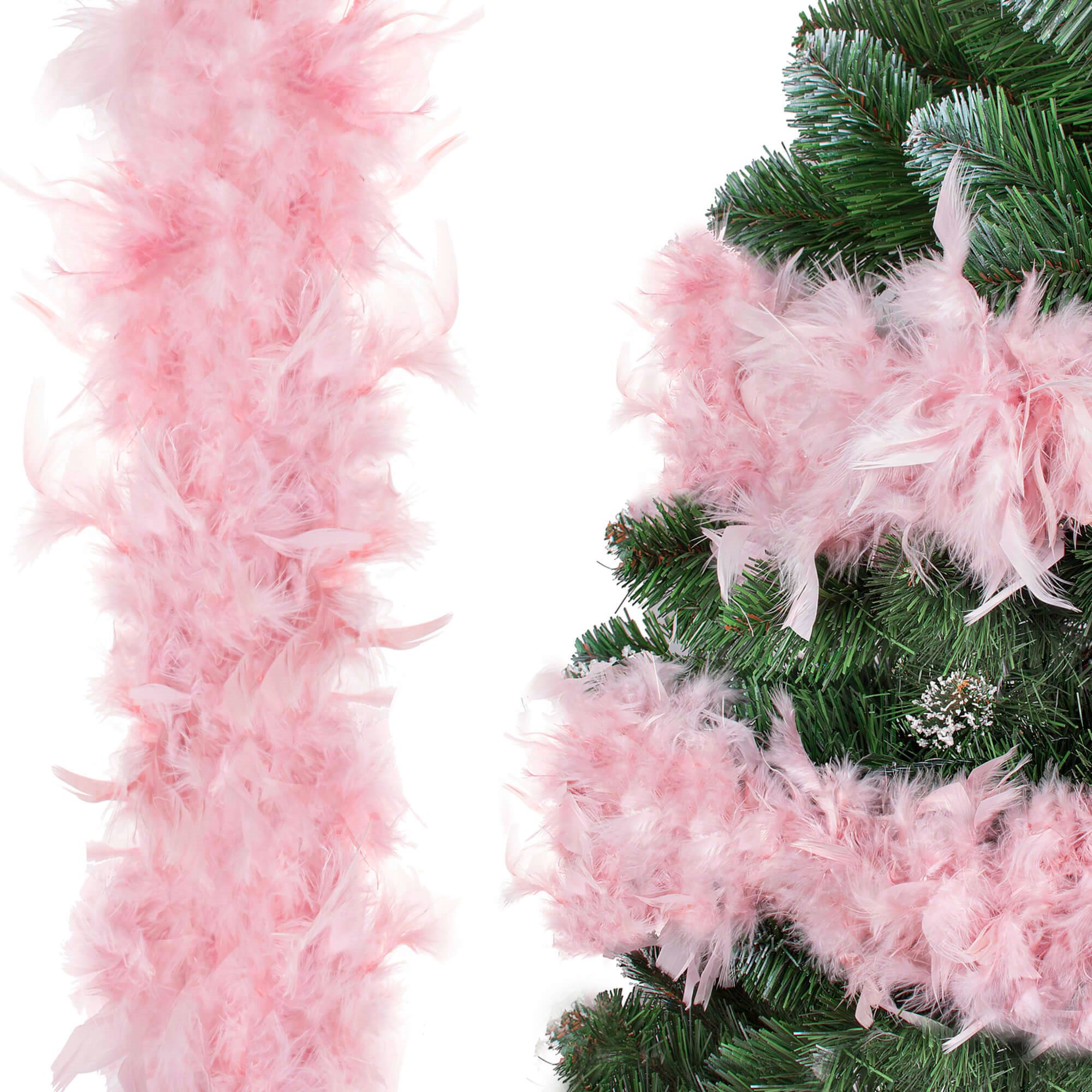 Feather garland for Christmas tree Springos CA0185, 180 cm
