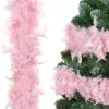 Feather garland for Christmas tree Springos CA0185, 180 cm