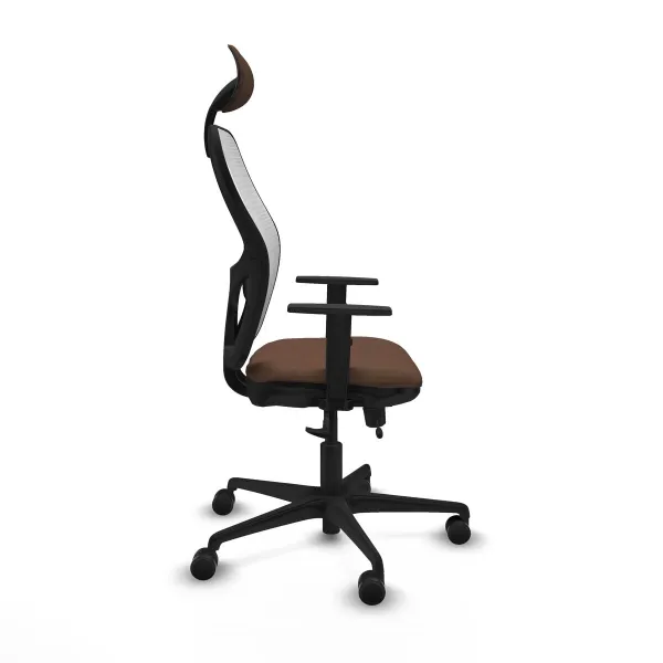 Office Chair with Headrest Jorquera Piqueras y Crespo 1D036N1 Dark brown
