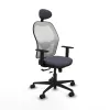 Office Chair with Headrest Jorquera Piqueras y Crespo 1D036N1 Dark grey