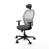 Office Chair with Headrest Jorquera Piqueras y Crespo 1D036N1 Dark grey
