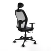 Office Chair with Headrest Jorquera Piqueras y Crespo 1D036N1 Dark grey