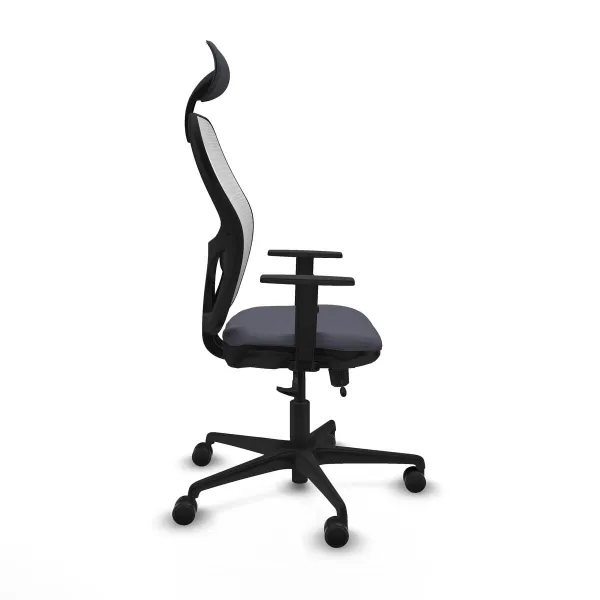 Office Chair with Headrest Jorquera Piqueras y Crespo 1D036N1 Dark grey