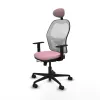 Office Chair with Headrest Jorquera Piqueras y Crespo 1D036N1 Pink